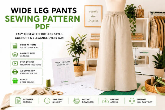 Wide Leg Pants Sewing Pattern — Complete PDF Guide 2026