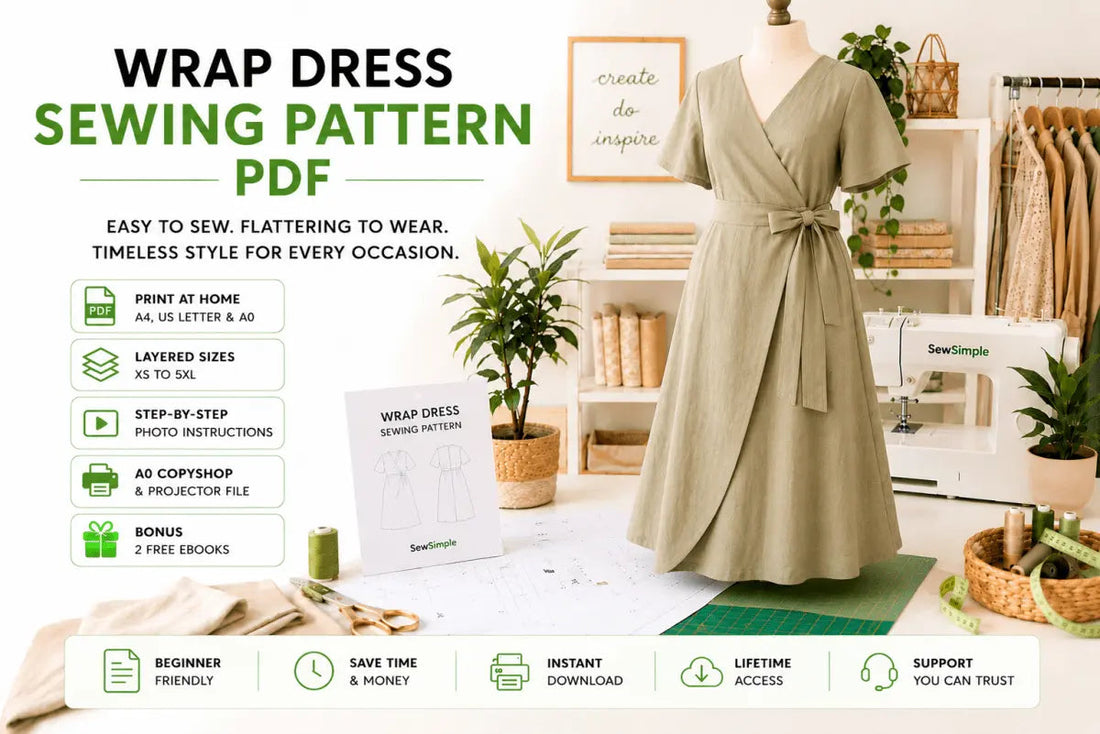 Wrap Dress Sewing Pattern PDF Beginner Guide 2026