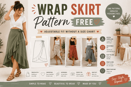 Wrap Skirt Pattern Free: Adjustable Fit Without a Size Chart