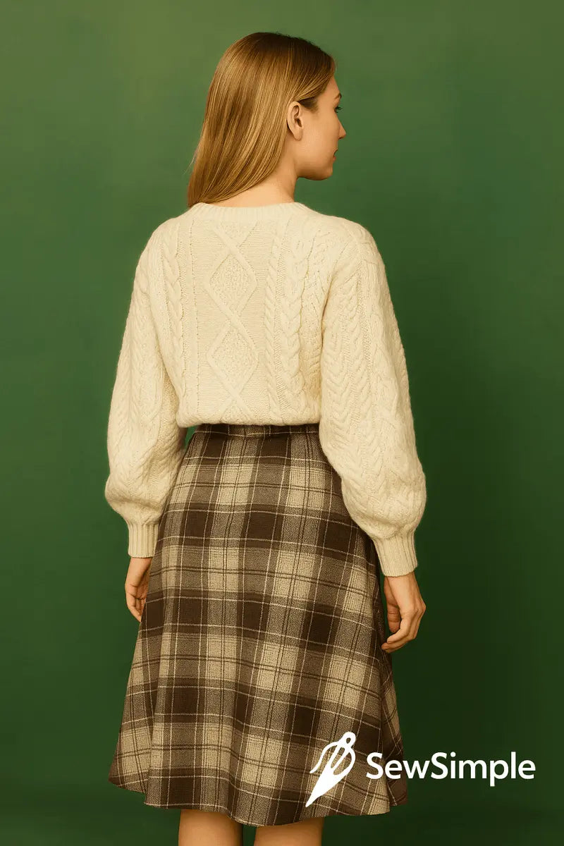 A-line skirt pattern, plaid skirt sewing pattern, high-waisted skirt, winter wool skirt pattern, flared skirt pattern, digital sewing tutorial, sewing pattern PDF, sewing pattern for women, XS to 5XL skirt pattern, US 2-30 skirt pattern, winter skirt pattern, DIY skirt pattern, flared hem skirt, A-line skirt tutorial, plaid skirt DIY, sewing for beginners, women's skirt pattern, sewing patterns for women, plaid fabric sewing, flared skirt tutorial, high-waisted skirt sewing, sewing for beginners pattern, di