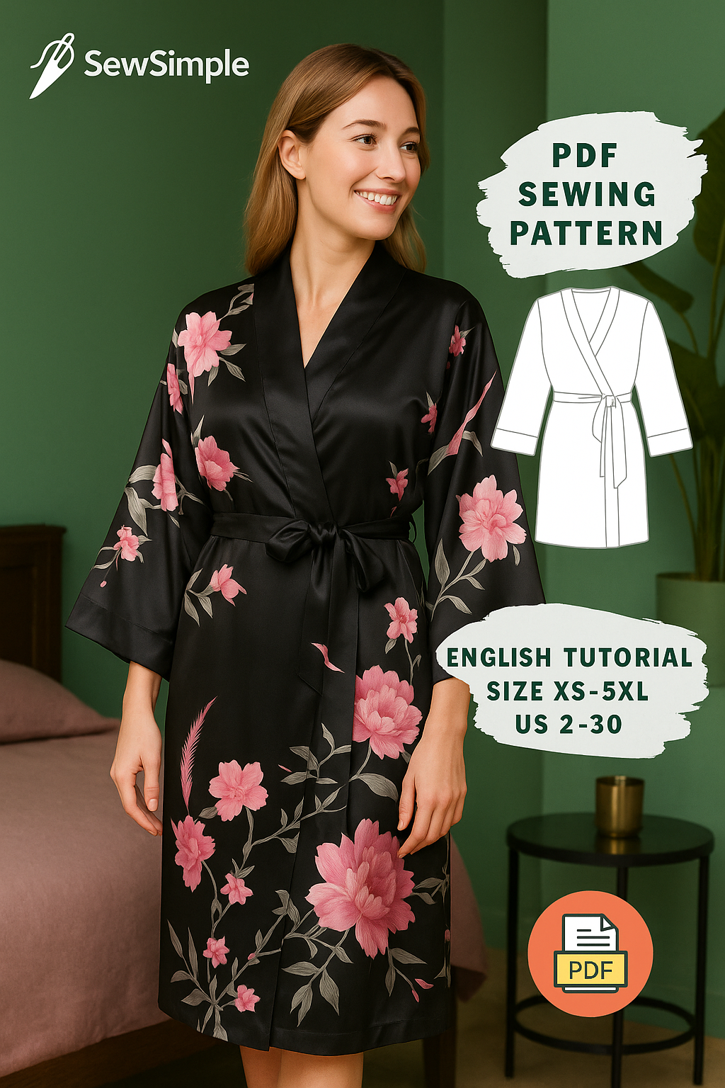 floral kimono robe sewing pattern, lightweight robe sewing pattern, kimono robe with belt, night robe pattern, women’s kimono robe pattern, loose long kimono robe, loungewear sewing pattern, sewing pattern for robe, floral night robe pattern, robe with belt sewing, kimono-style robe pattern, loose fit robe sewing pattern, DIY floral robe, women’s loungewear sewing pattern, kimono robe PDF, comfortable robe pattern, elegant night robe, kimono robe with belt pattern, loungewear kimono pattern, sewing pattern 
