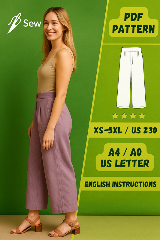 high-waisted wide-leg pants pattern, sewing pattern for wide-leg pants, women’s high-waisted pants pattern, DIY wide-leg trousers, sewing pattern XS-5XL, wide-leg pants sewing tutorial, beginner pants pattern, digital pants pattern, wide-leg trousers sewing pattern, sewing pattern for casual pants, linen wide-leg pants, high-waisted trousers pattern, sewing pattern for fashion DIY, beginner sewing patterns, wide-leg pants PDF, high-waisted pants sewing tutorial, A4 US Letter pants pattern, wide-leg trousers