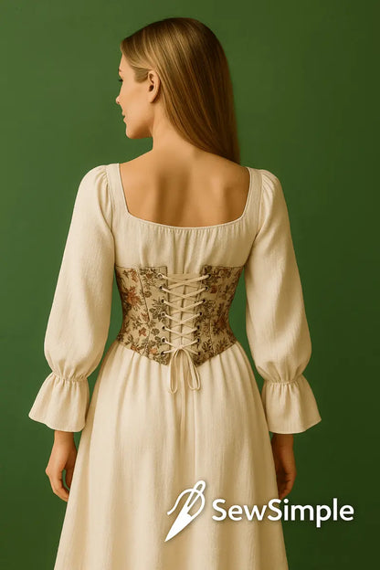 underbust corset pattern, corset sewing pattern, historical corset, lace-up corset pattern, Renaissance corset pattern, DIY corset pattern, vintage corset, intermediate corset pattern, cottagecore corset, corset waist belt pattern, adjustable corset pattern, corset pattern PDF, sewing corset, corset dress pattern, historical bodice pattern, corset for cosplay, Renaissance corset design, handmade corset, DIY historical costume, underbust waist belt, corset for women, size XS corset pattern, 5XL corset patter
